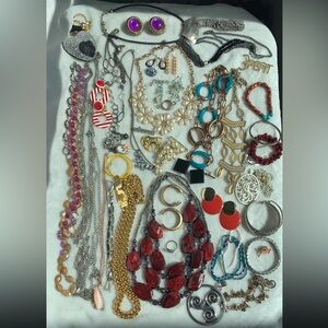 41 Piece Vintage & Designer Jewelry Lot – Stella & Dot, Chico's, Monet, Plunder